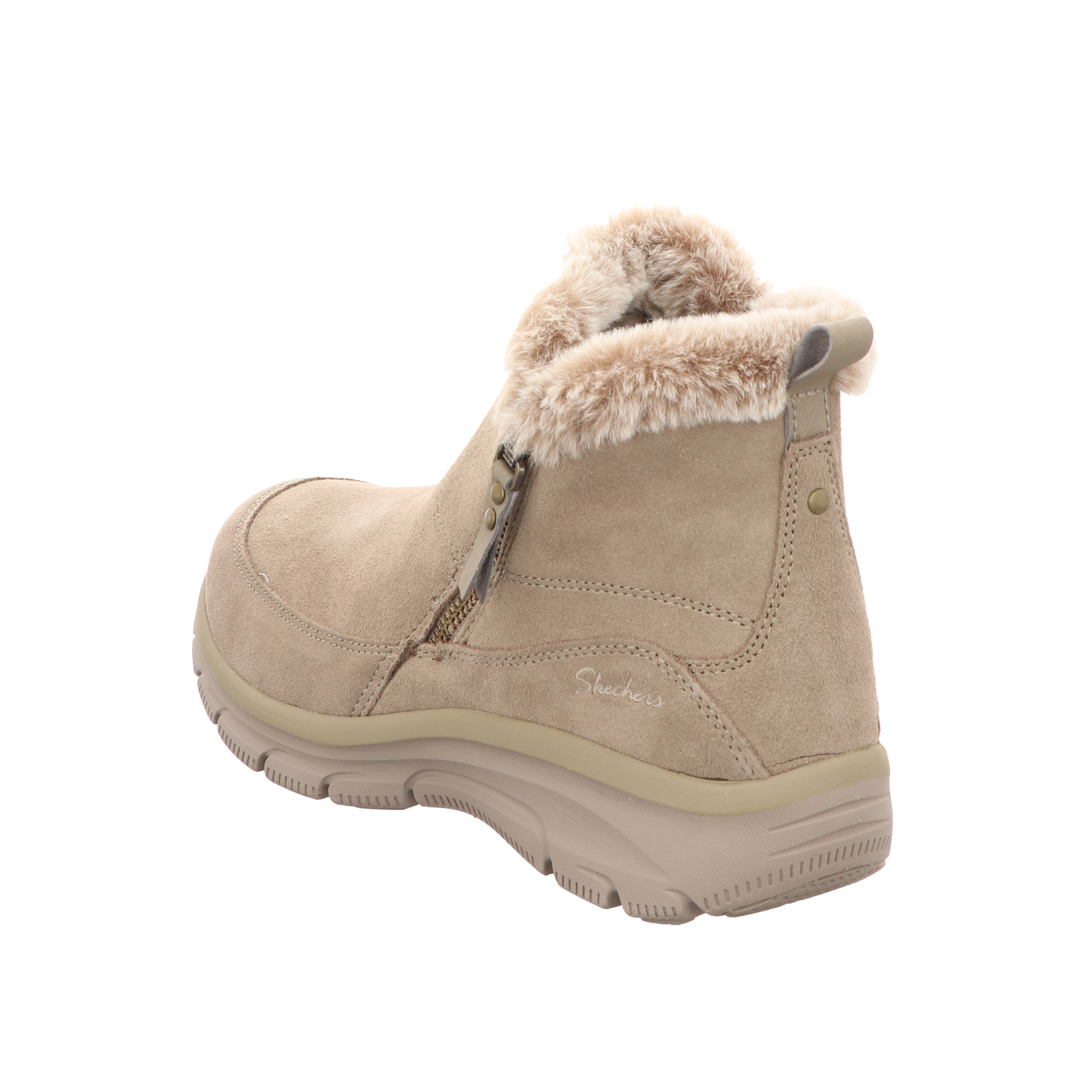 Skechers Damen Schnürstiefel Relaxed Fit Easy Going Cool Zi in taupe