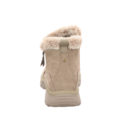 Skechers Damen Schnürstiefel Relaxed Fit Easy Going Cool Zi in taupe