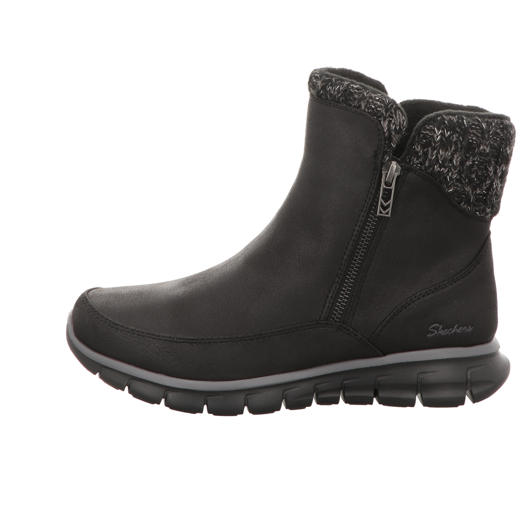 Skechers Damen Schnürstiefel Synergy in schwarz