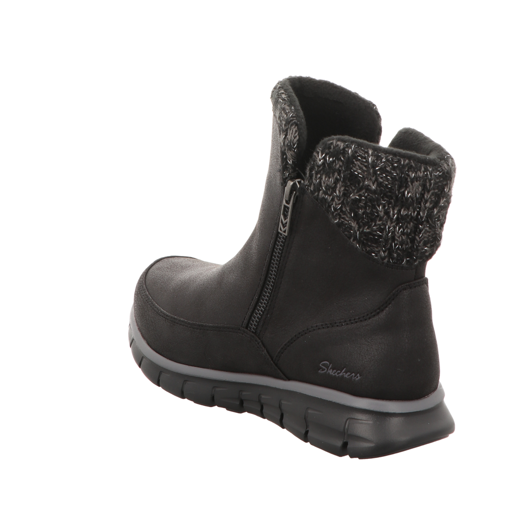 Skechers Damen Schnürstiefel Synergy in schwarz
