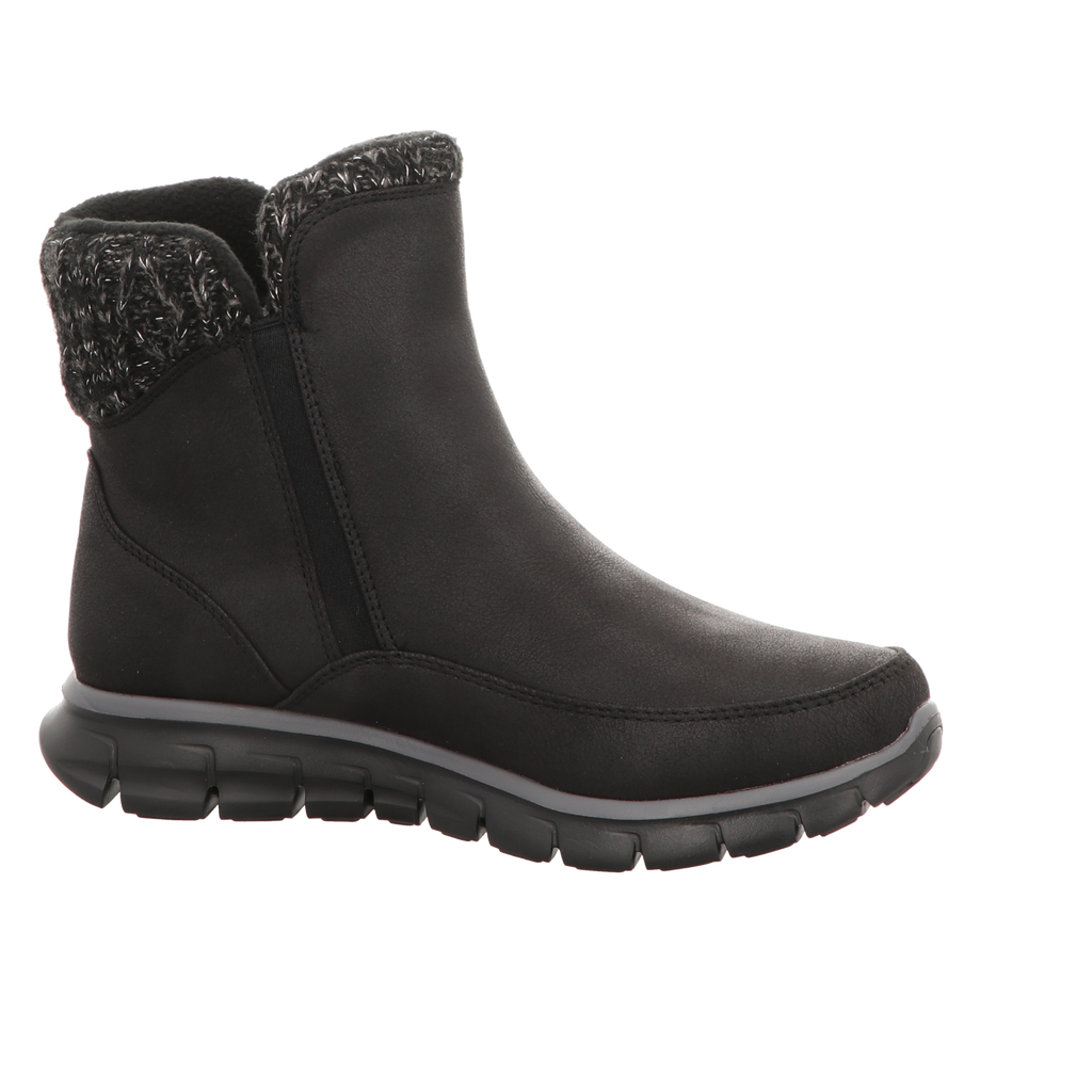 Skechers Damen Schnürstiefel Synergy in schwarz