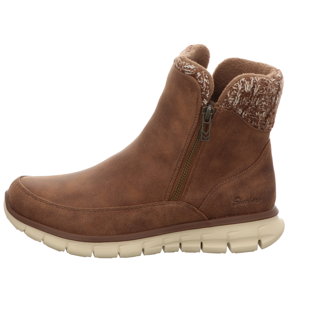 Skechers Damen Schnürstiefel Synergy in braun