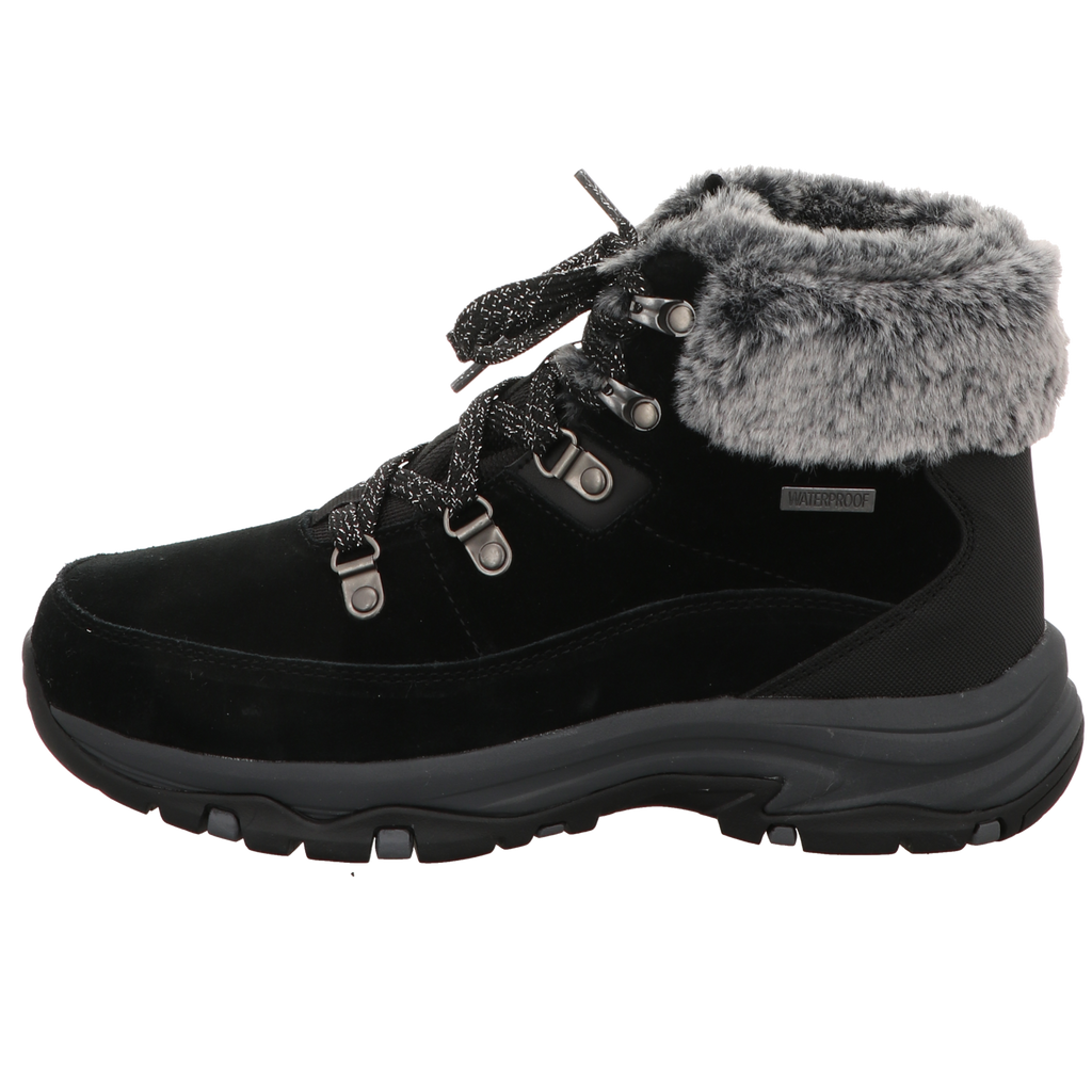 Skechers Damen Schnürstiefel Trego Snow Worries in schwarz