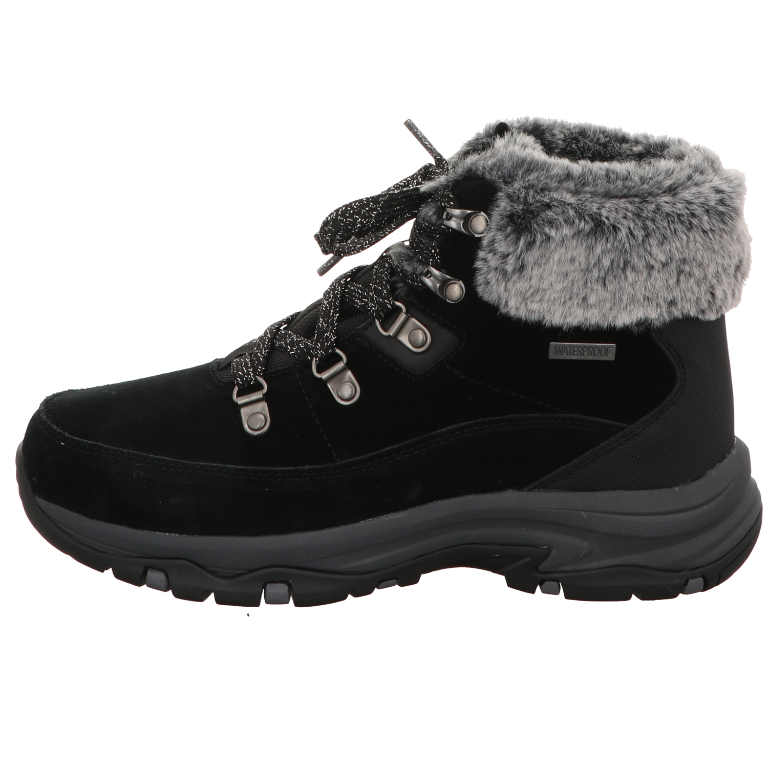 Skechers Damen Schnürstiefel Trego Snow Worries in schwarz