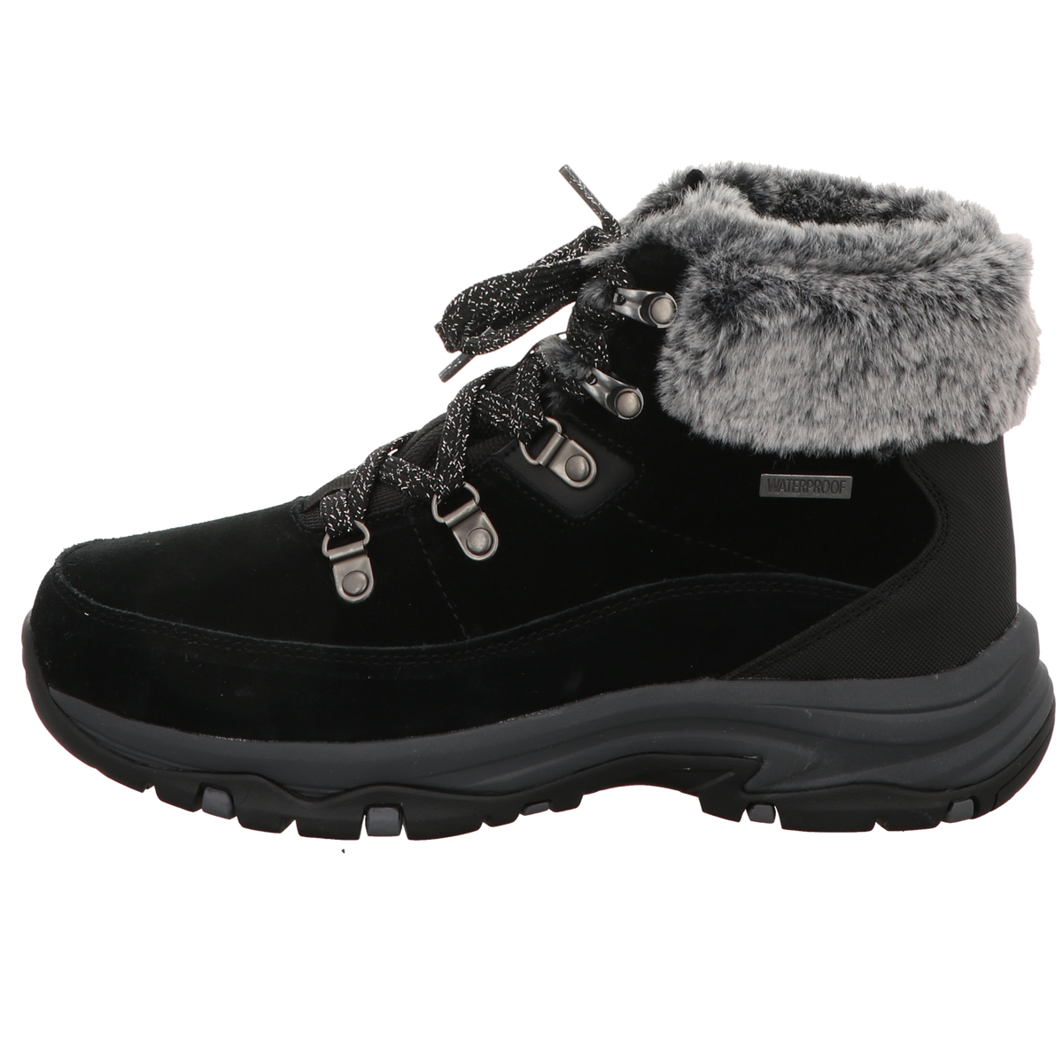 Skechers Damen Schnürstiefel Trego Snow Worries in schwarz
