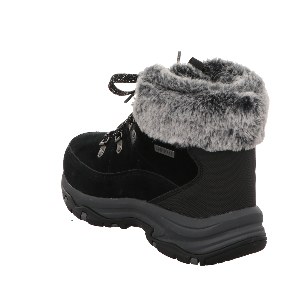 Skechers Damen Schnürstiefel Trego Snow Worries in schwarz