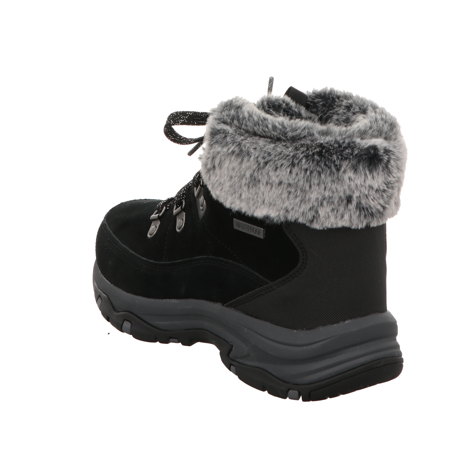 Skechers Damen Schnürstiefel Trego Snow Worries in schwarz