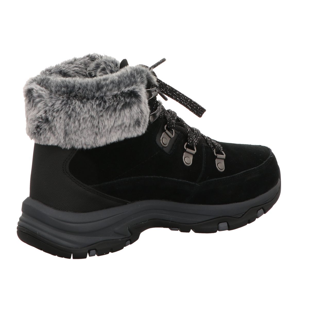 Skechers Damen Schnürstiefel Trego Snow Worries in schwarz