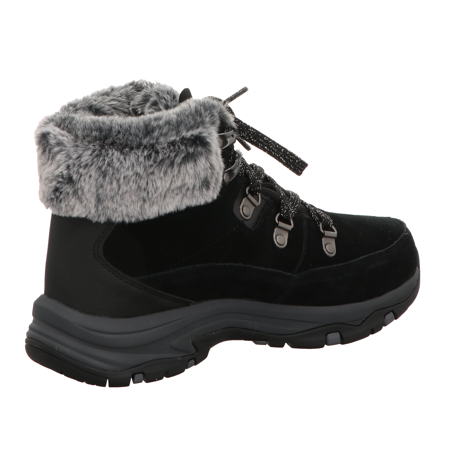 Skechers Damen Schnürstiefel Trego Snow Worries in schwarz