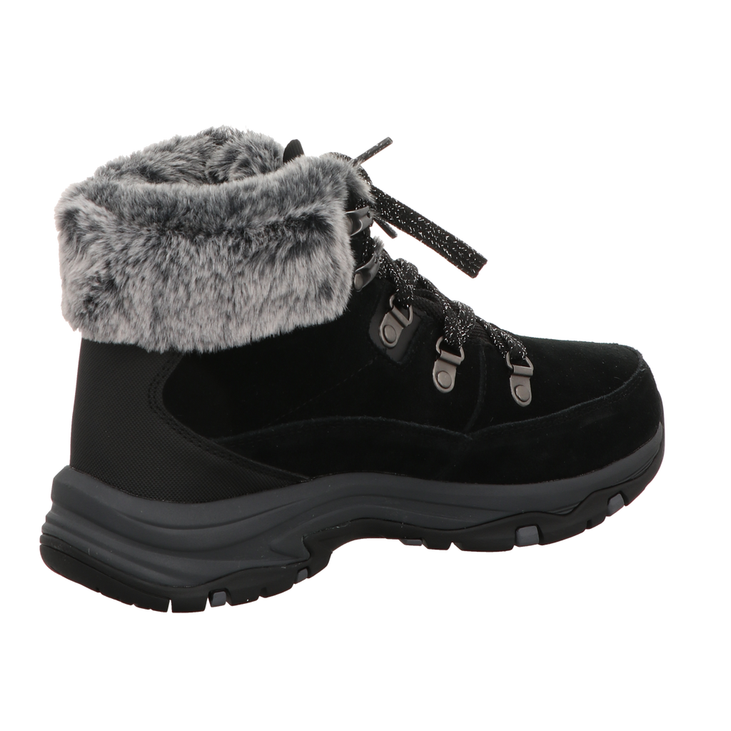Skechers Damen Schnürstiefel Trego Snow Worries in schwarz
