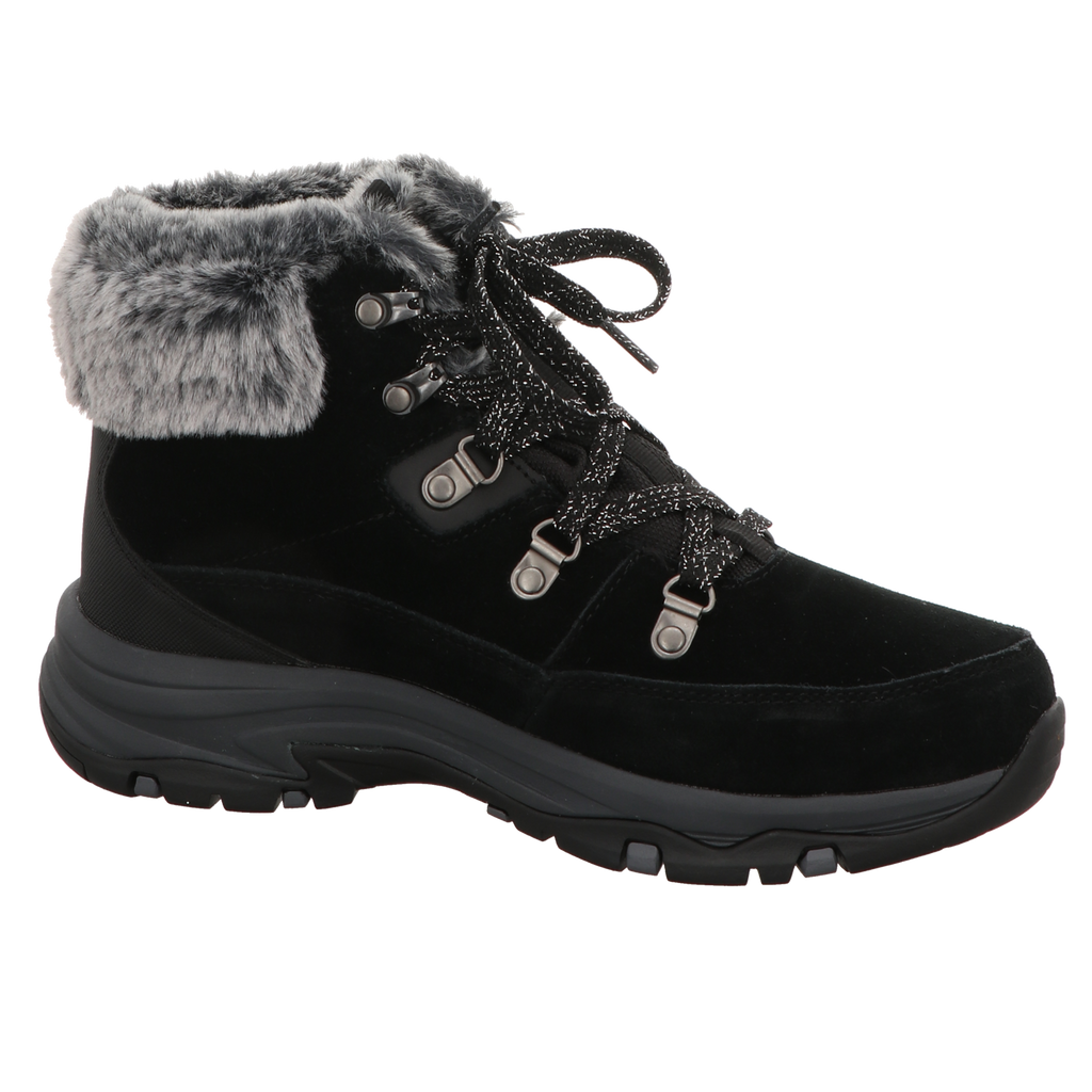 Skechers Damen Schnürstiefel Trego Snow Worries in schwarz