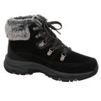 Skechers Damen Schnürstiefel Trego Snow Worries in schwarz