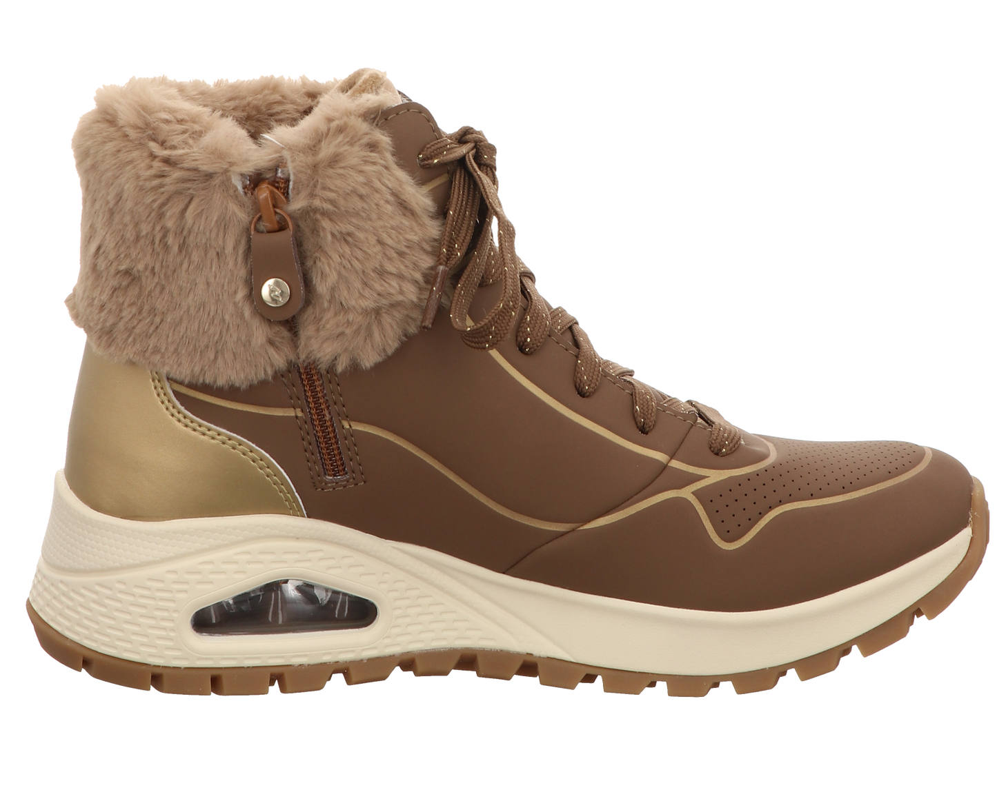 Skechers Damen Schnürstiefel Uno Rugged in beige