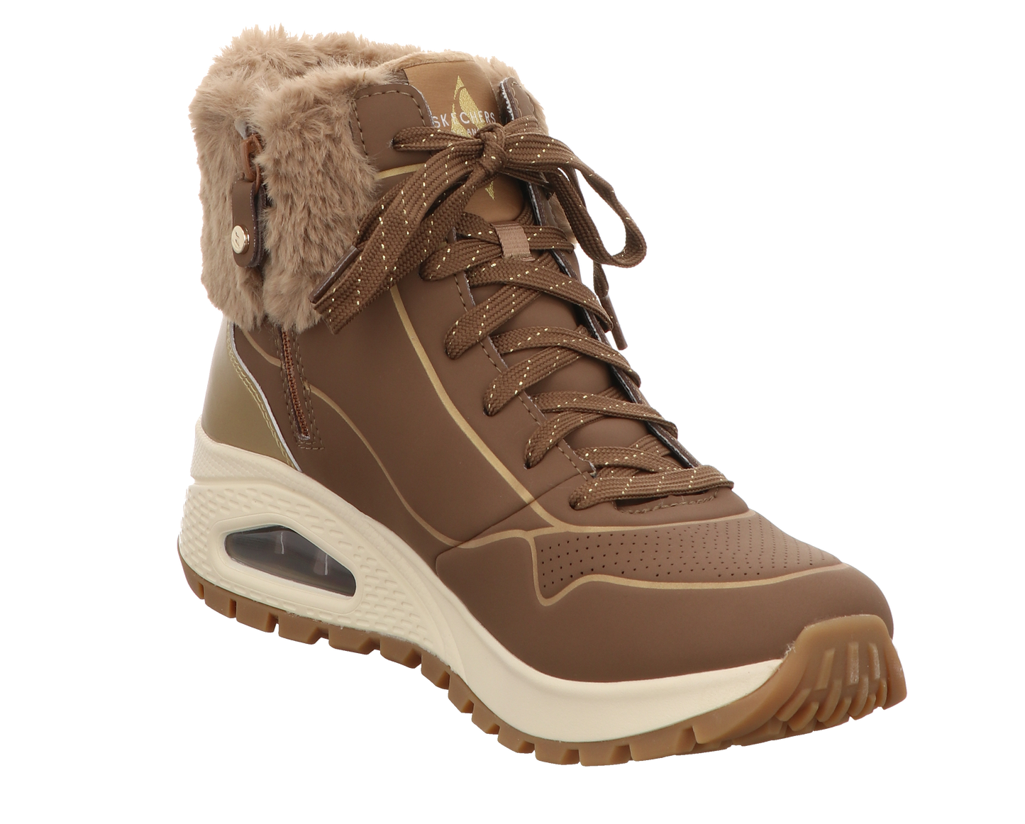 Skechers Damen Schnürstiefel Uno Rugged in beige