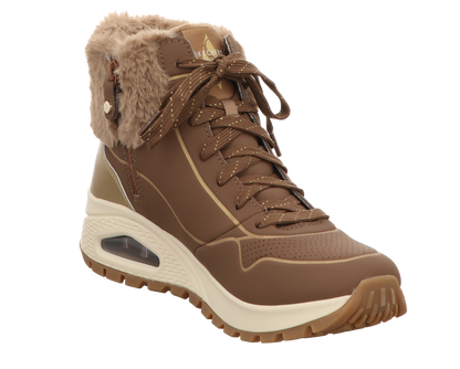 Skechers Damen Schnürstiefel Uno Rugged in beige