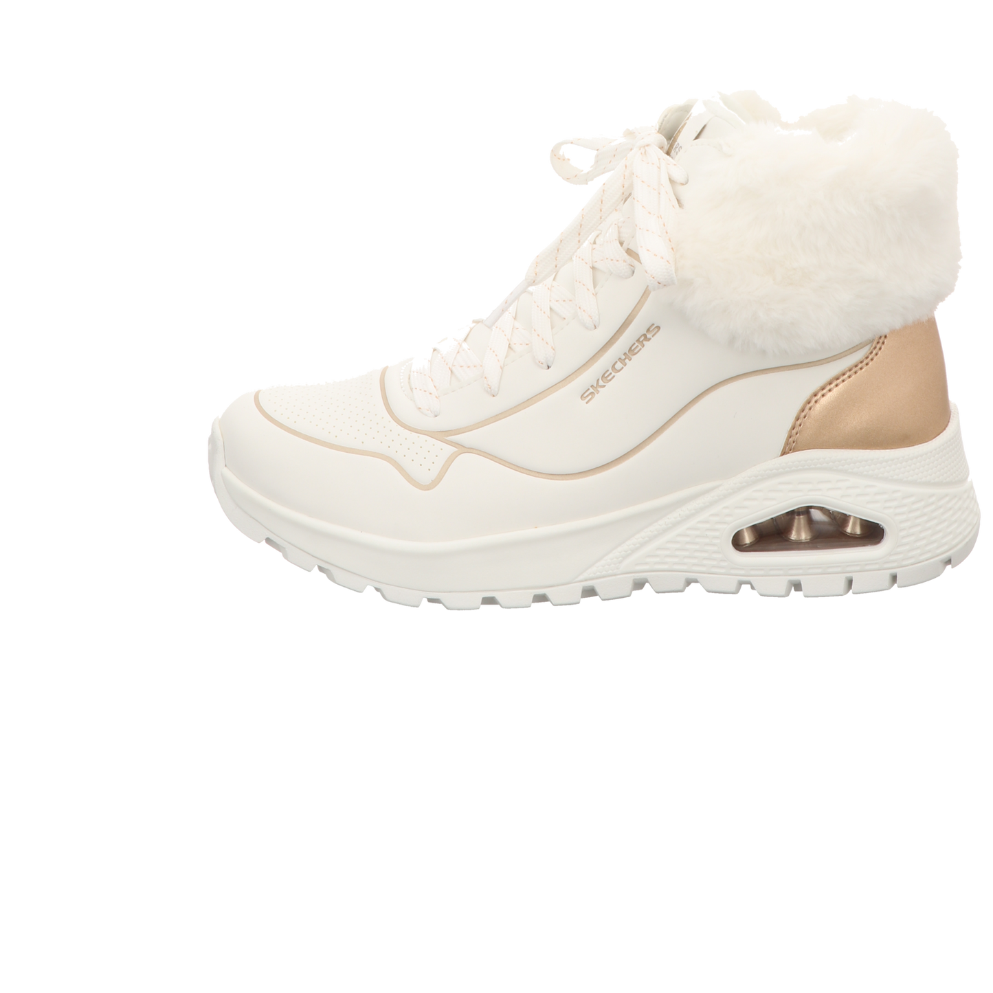 Skechers Damen Schnürstiefel Uno Rugged in weiss