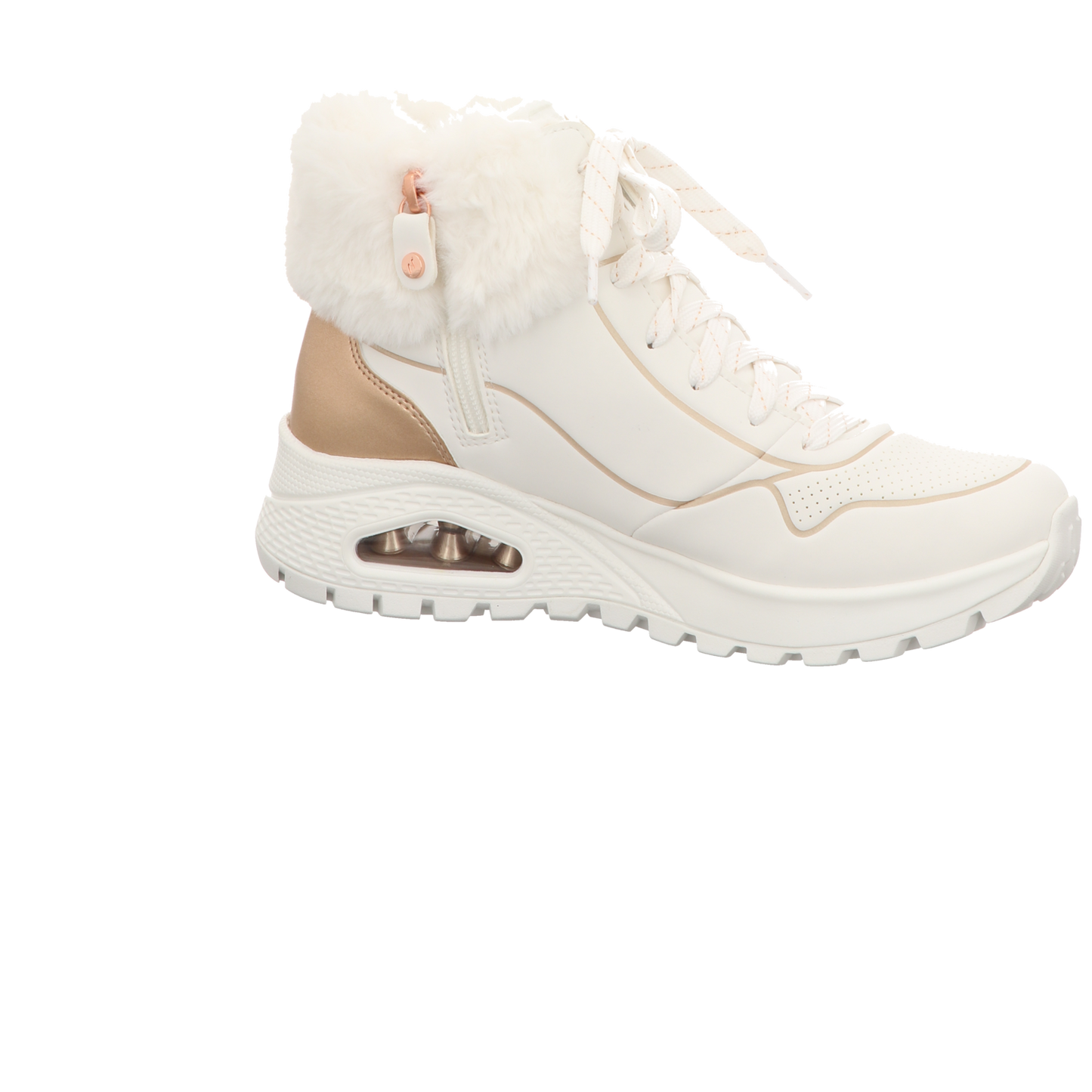 Skechers Damen Schnürstiefel Uno Rugged in weiss