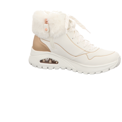 Skechers Damen Schnürstiefel Uno Rugged in weiss