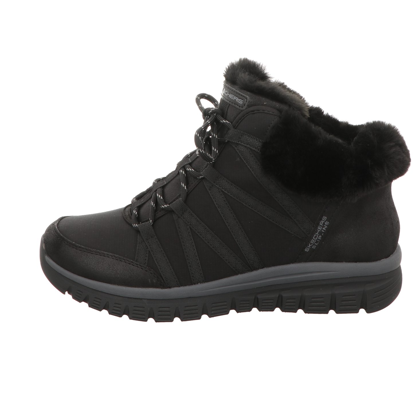 Skechers Damen Schnürstiefel Slip-Ins Graceful in schwarz