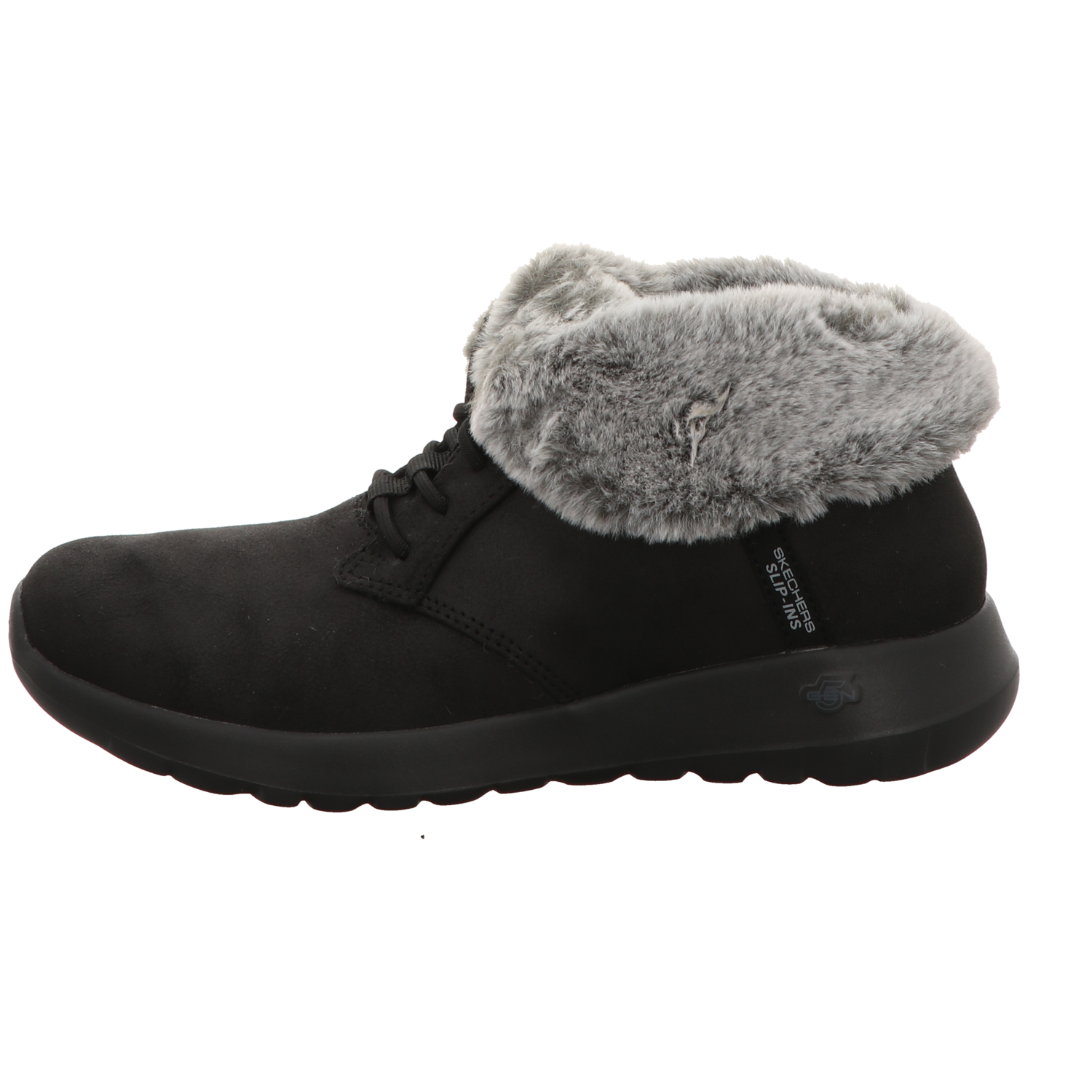 Skechers Damen Schnürstiefel Slip Ins On The Go Joy Cozy in schwarz