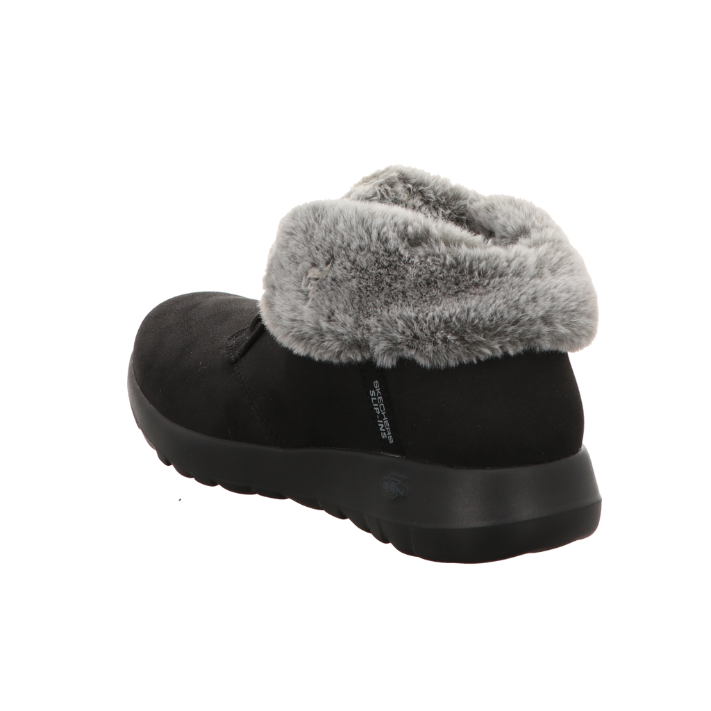 Skechers Damen Schnürstiefel Slip Ins On The Go Joy Cozy in schwarz