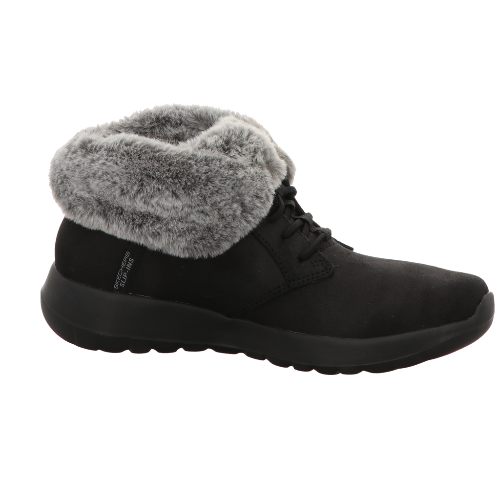 Skechers Damen Schnürstiefel Slip Ins On The Go Joy Cozy in schwarz