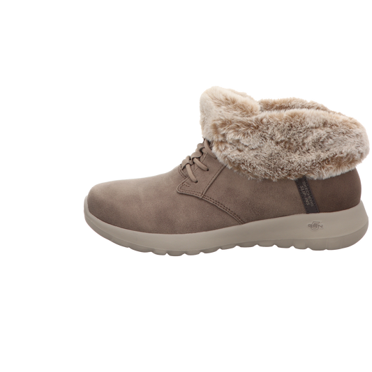 Skechers Damen Schnürstiefel Slip Ins On The Go Joy Cozy in braun