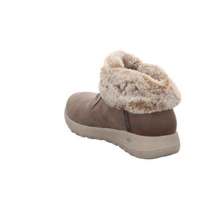 Skechers Damen Schnürstiefel Slip Ins On The Go Joy Cozy in braun
