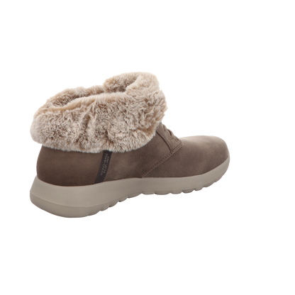 Skechers Damen Schnürstiefel Slip Ins On The Go Joy Cozy in braun