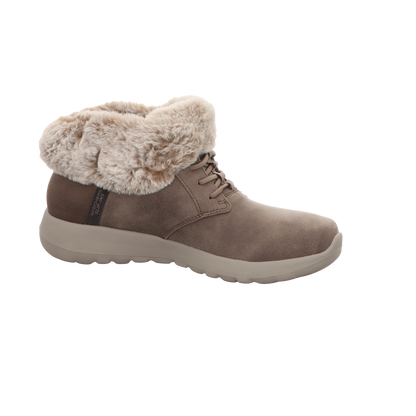 Skechers Damen Schnürstiefel Slip Ins On The Go Joy Cozy in braun