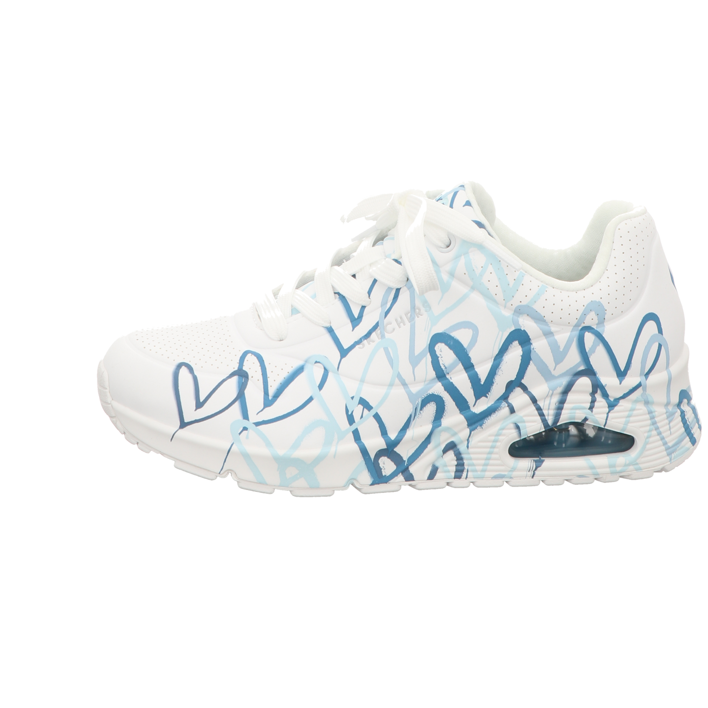 Skechers Damen Schnürschuh Uno Goldcrown in weiss