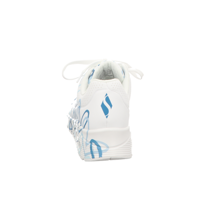 Skechers Damen Schnürschuh Uno Goldcrown in weiss