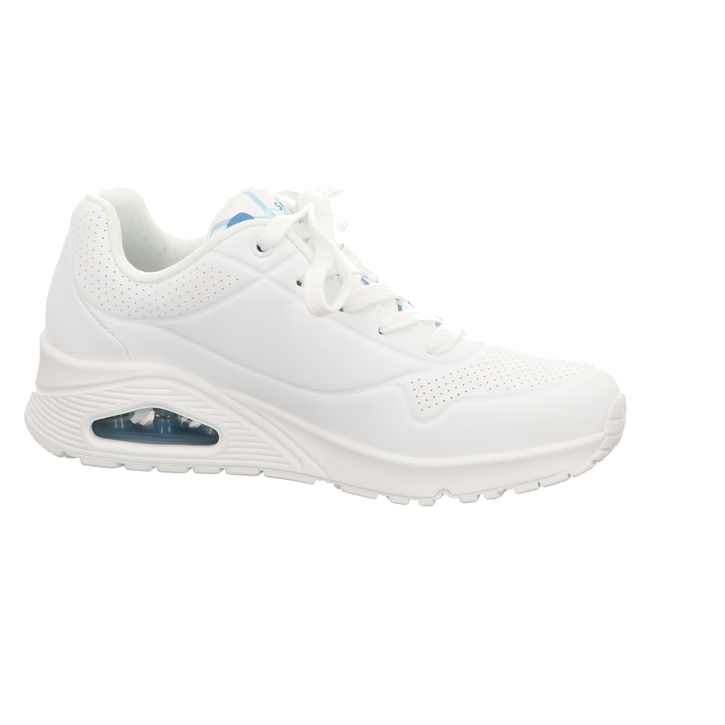 Skechers Damen Schnürschuh Uno Goldcrown in weiss