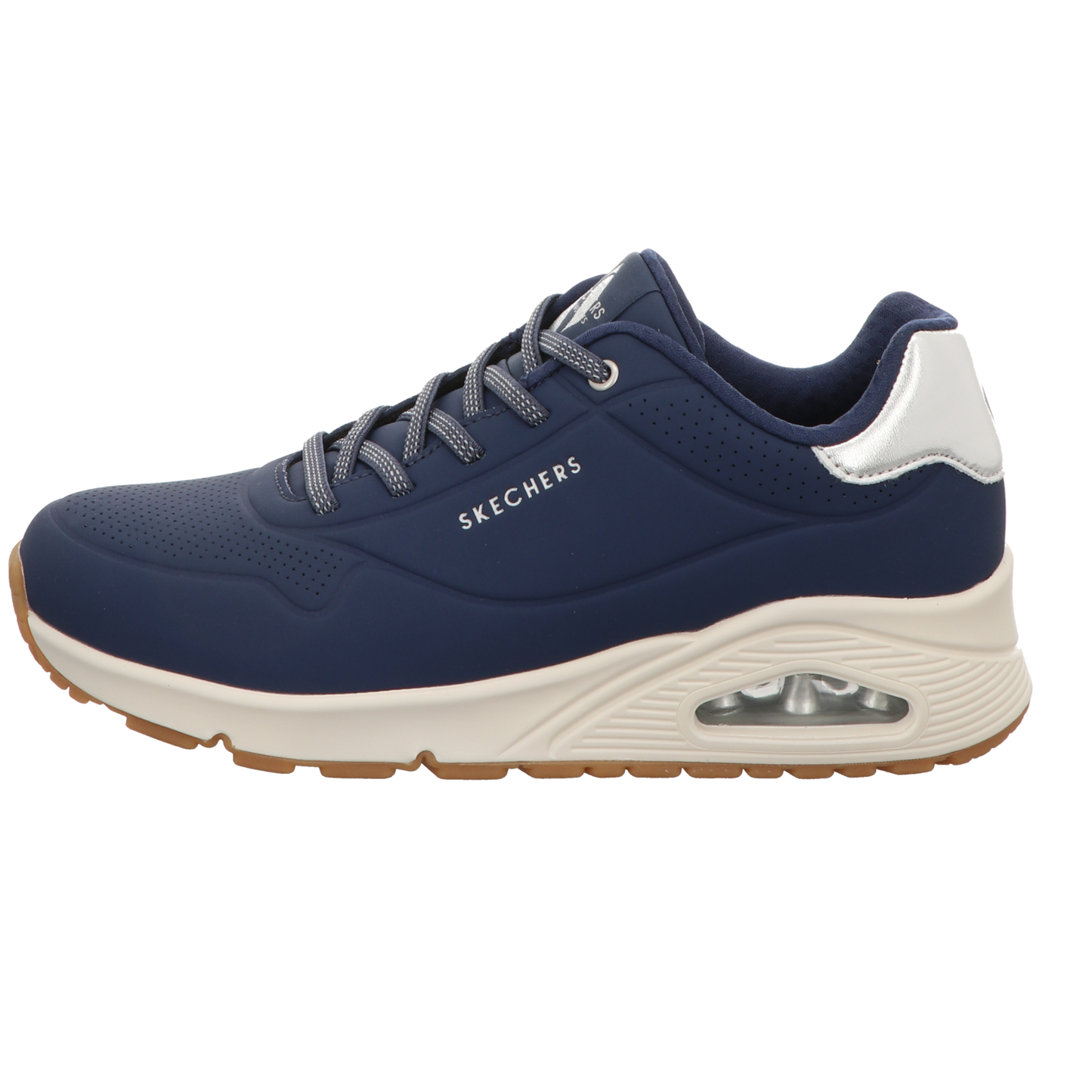 Skechers Damen Slipper Uno- Shimmer in blau