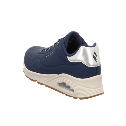 Skechers Damen Slipper Uno- Shimmer in blau