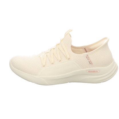 Skechers Damen Slipper Slip-Ins Relaxed Fit in weiss