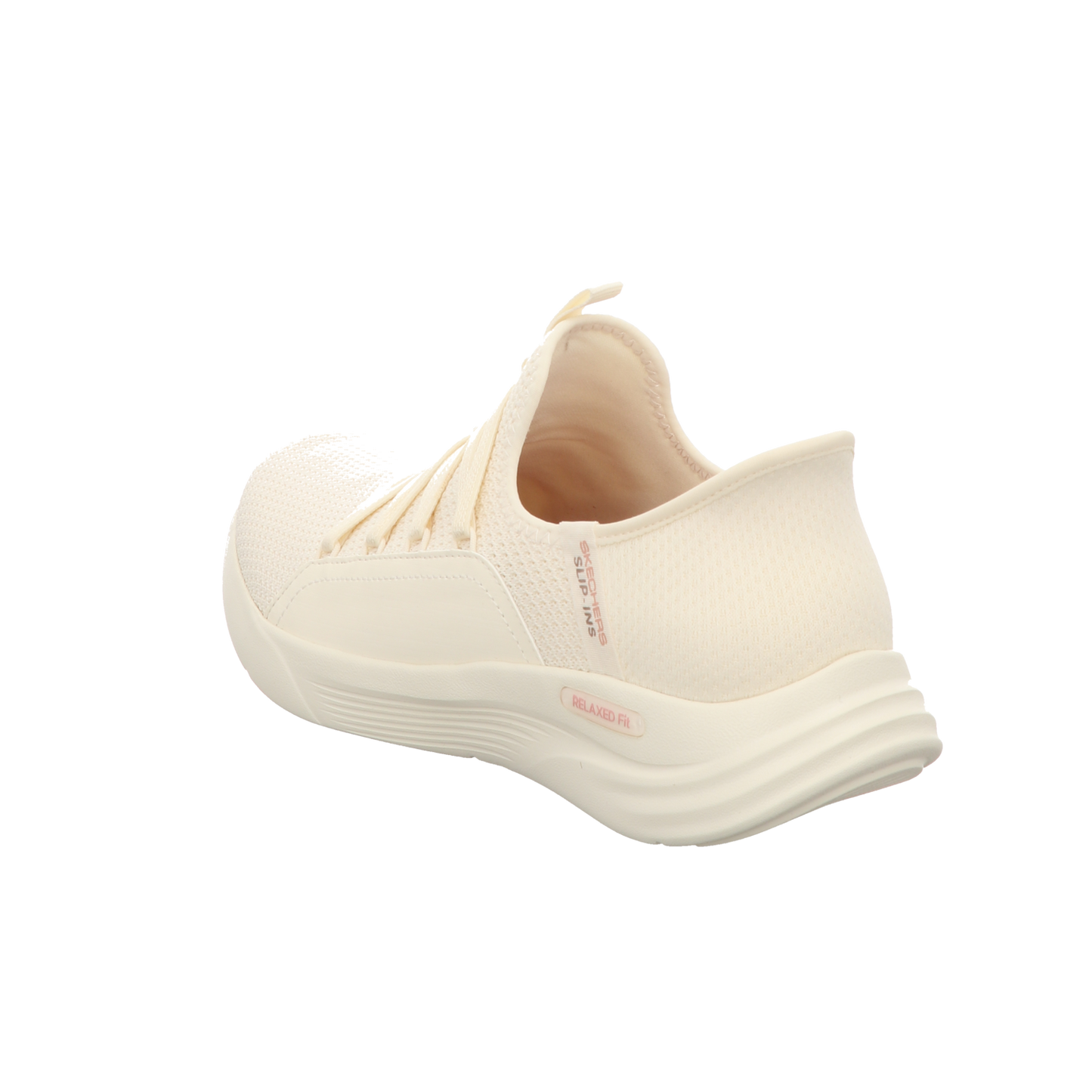 Skechers Damen Slipper Slip-Ins Relaxed Fit in weiss