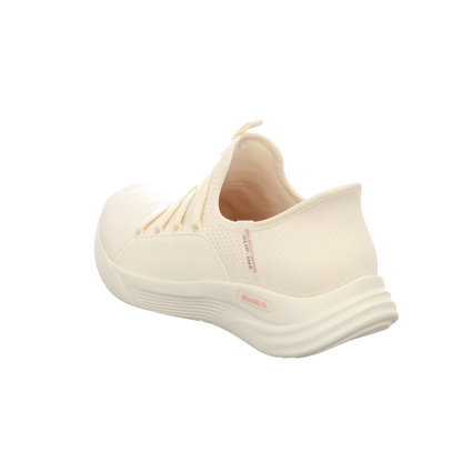 Skechers Damen Slipper Slip-Ins Relaxed Fit in weiss