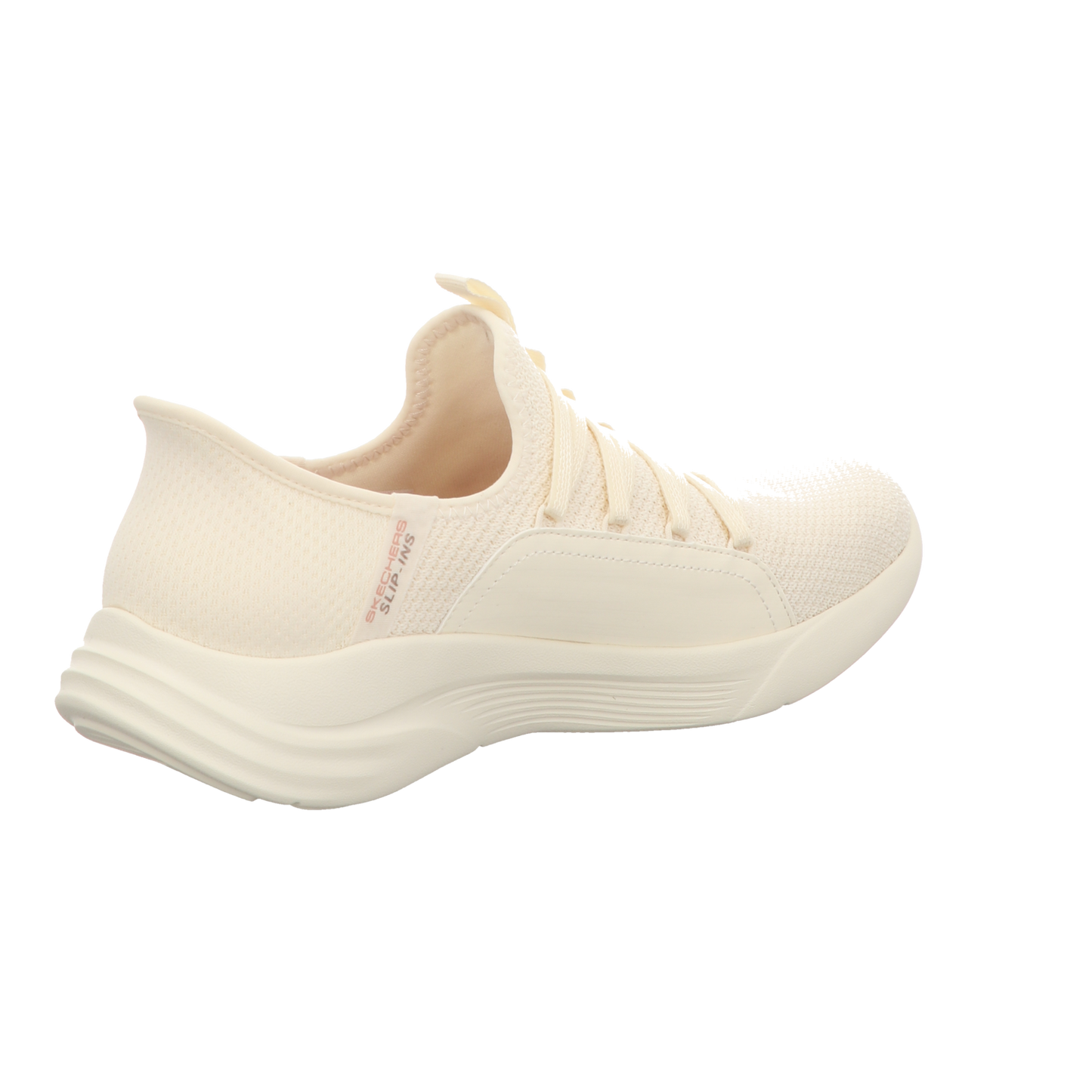 Skechers Damen Slipper Slip-Ins Relaxed Fit in weiss