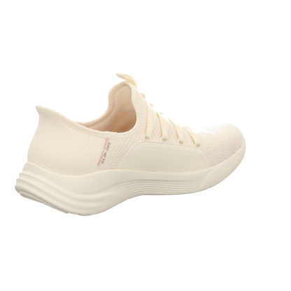 Skechers Damen Slipper Slip-Ins Relaxed Fit in weiss