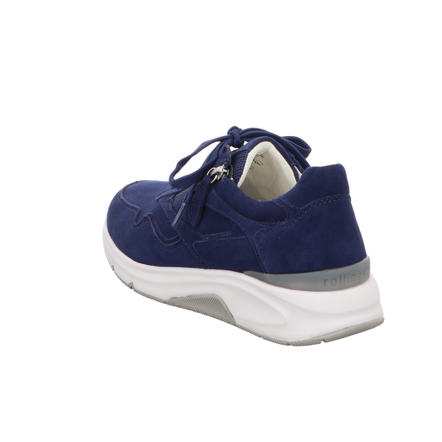 Gabor Damen Schnürschuh bequem Rolling Soft in blau