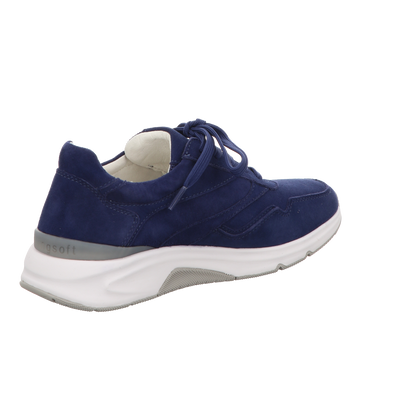 Gabor Damen Schnürschuh bequem Rolling Soft in blau