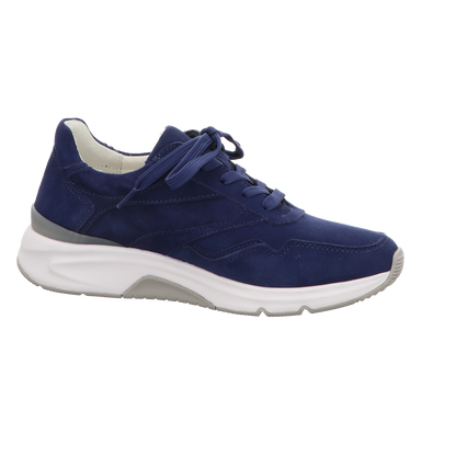 Gabor Damen Schnürschuh bequem Rolling Soft in blau