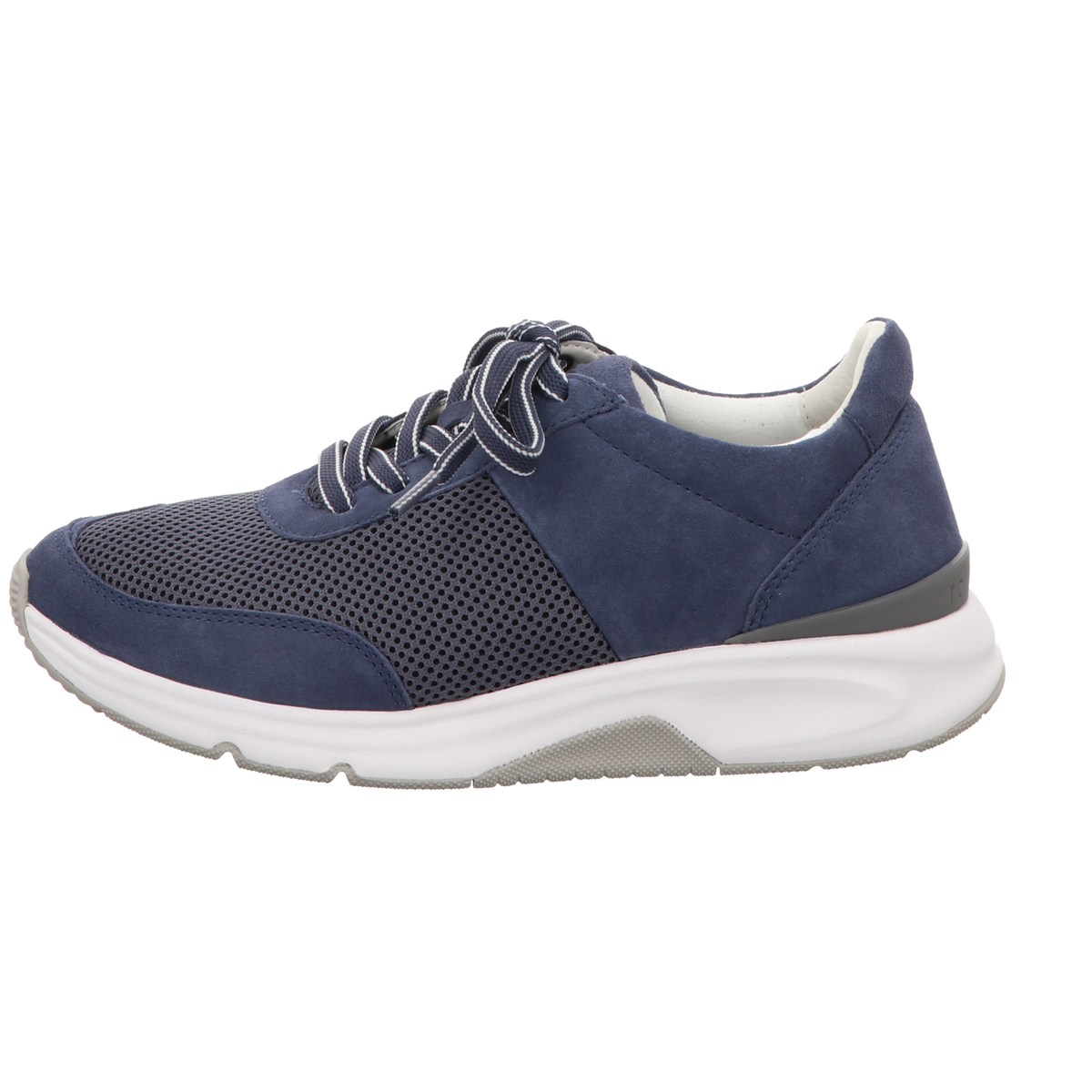 Gabor Damen Schnürschuh bequem Rolling Soft in blau