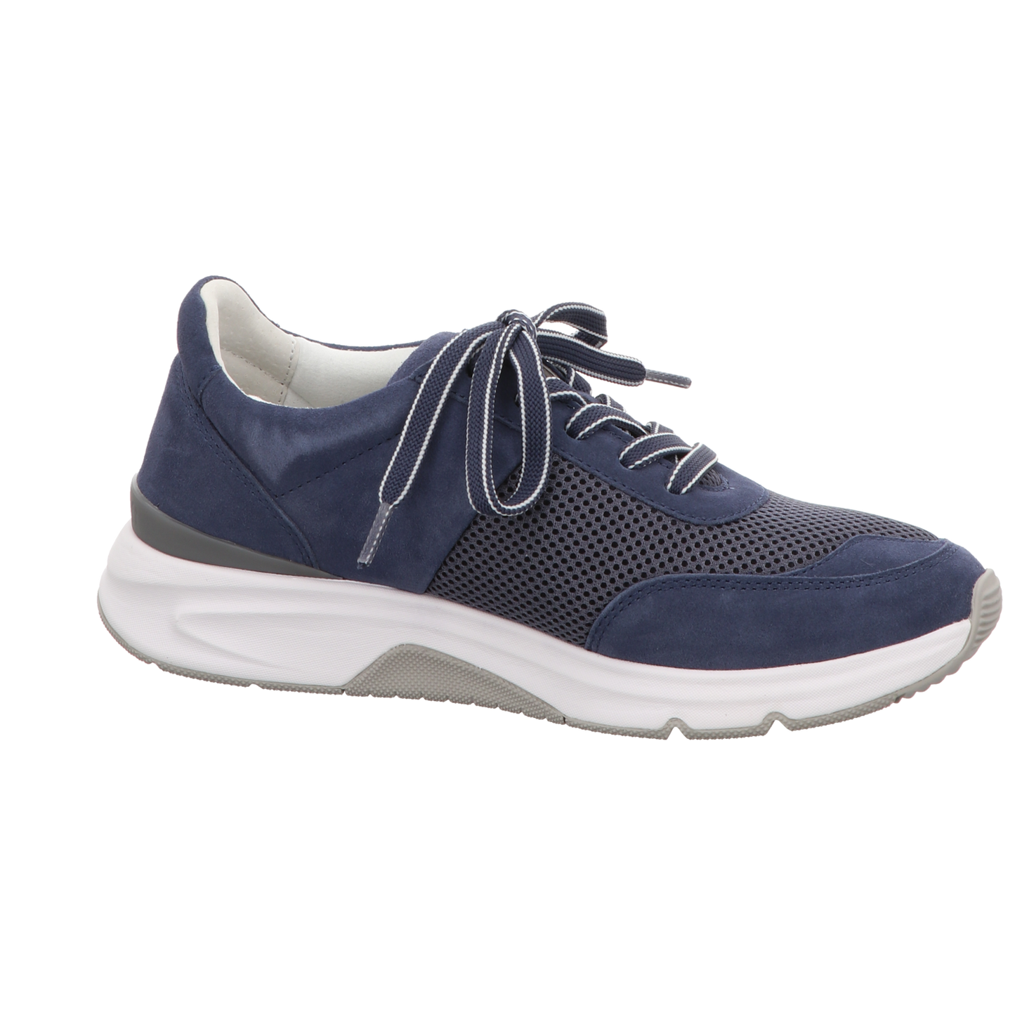 Gabor Damen Schnürschuh bequem Rolling Soft in blau