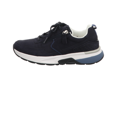 Gabor Damen Schnürschuh bequem Rolling Soft in blau