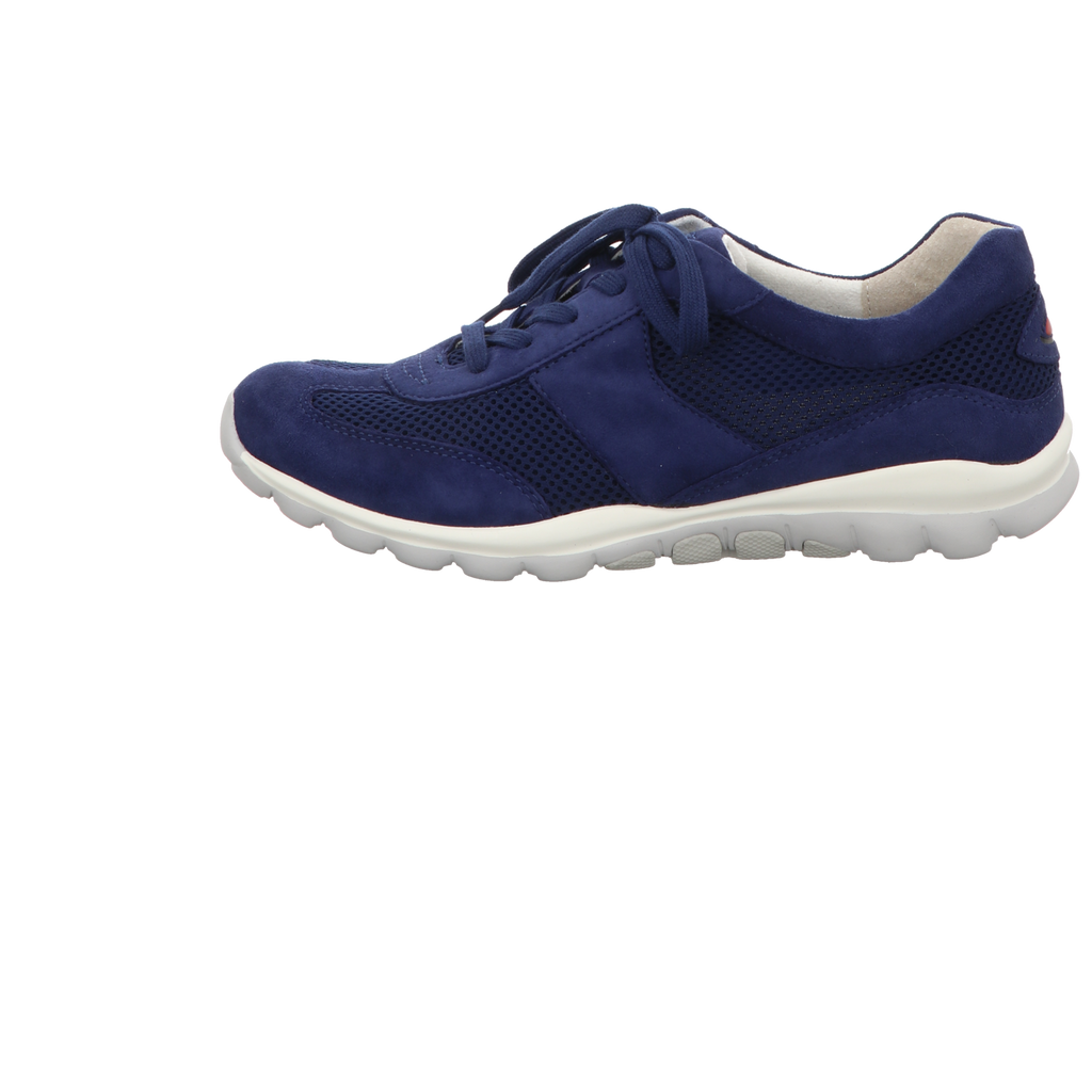 Gabor Damen Schnürschuh bequem Rolling Soft in blau