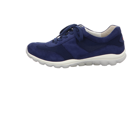Gabor Damen Schnürschuh bequem Rolling Soft in blau