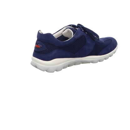 Gabor Damen Schnürschuh bequem Rolling Soft in blau