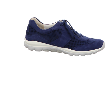 Gabor Damen Schnürschuh bequem Rolling Soft in blau